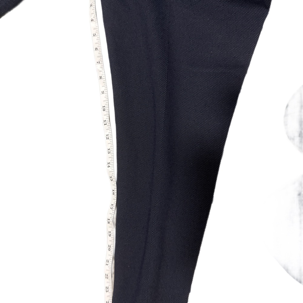 Liverpool Women's Dark Blue & White Bird’s Eye Print Ankle Pants - Picture 7 of 9
